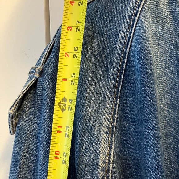 NWT Etica Jaques Denim Trench Coat (Medium Wash) - Picture 9 of 16